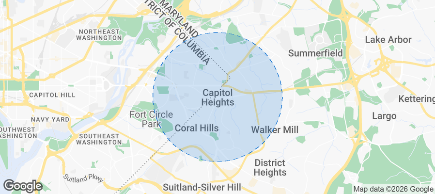 Capitol Heights Airbnb map